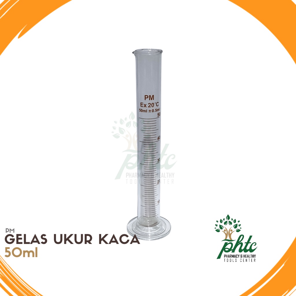 PM Gelas Ukur 50ml l Gelas Ukur Kaca 50 ml