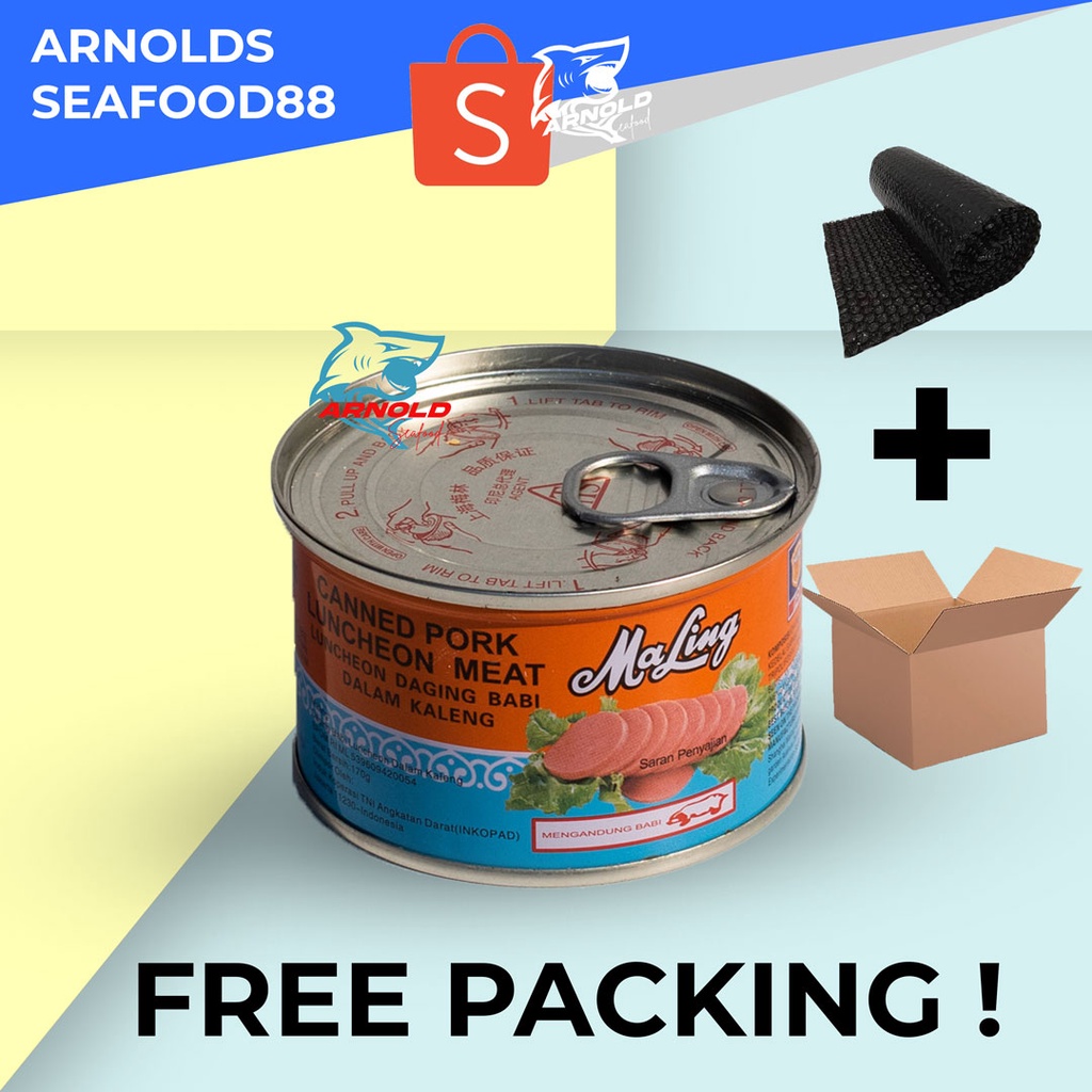 

Maling Canned Pork Daging Babi Maling Luncheon Meat 397g TTS Brand / Maling TTS 397g