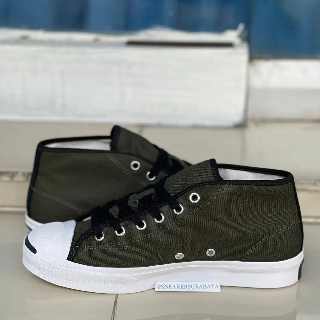 Converse Jack Purcell Mid Hybrid Texture Cargo Khaki