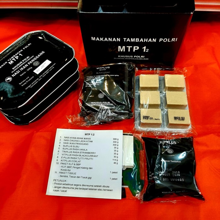 

sa2011aa Ransum Mtp1⁴ Makanan Tambahan Polri Nasi Kaleng Nasi Siap Saji - Mtp1.5 Xa20X1