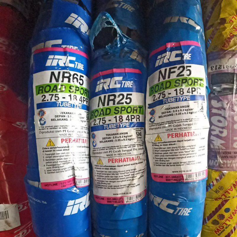 Ban IRC 275-18 275 18 NR 65 / NR 25 Non Tubeless