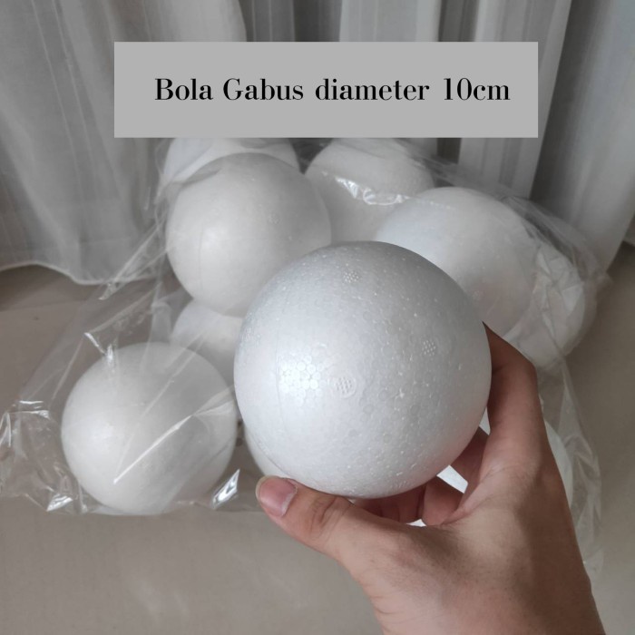 

Bola Gabus 10cm / Bola Gabus Styrofoam diameter 10cm ECERAN 1 pc