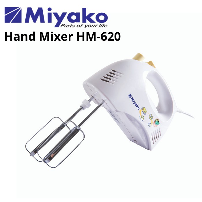 Hand Mixer Miyako HM-620 | Pencampur Pengaduk HM620 HM 620 Original Garansi Resmi