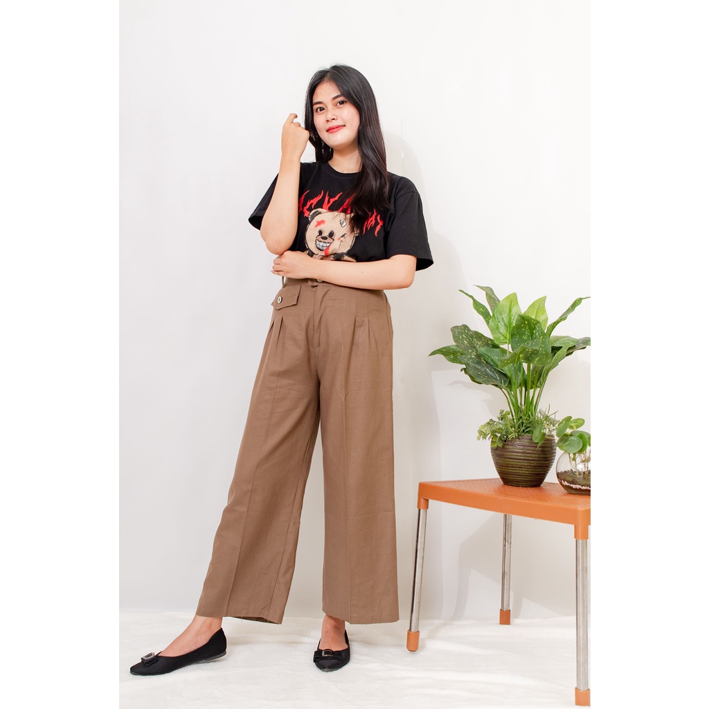 Celana Kulot Highwaist 001#