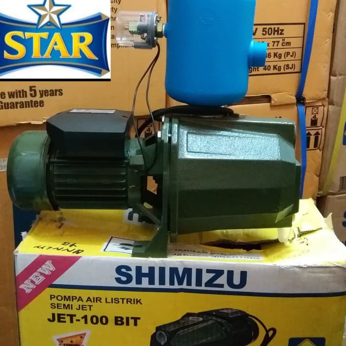 Garansi pompa air semi jet pump Shimizu JET 100 BIT otomatis 1" inch 100 watt inci