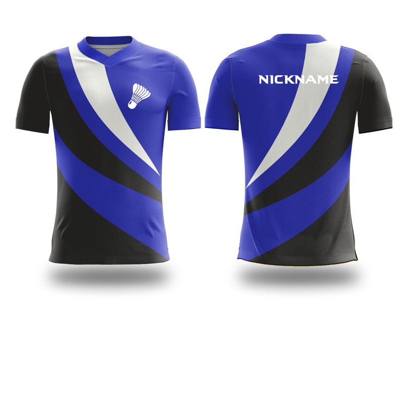 Kaos Jersey  Badminton Bulutangkis Full Print Costum Size S - XXXL ANK39