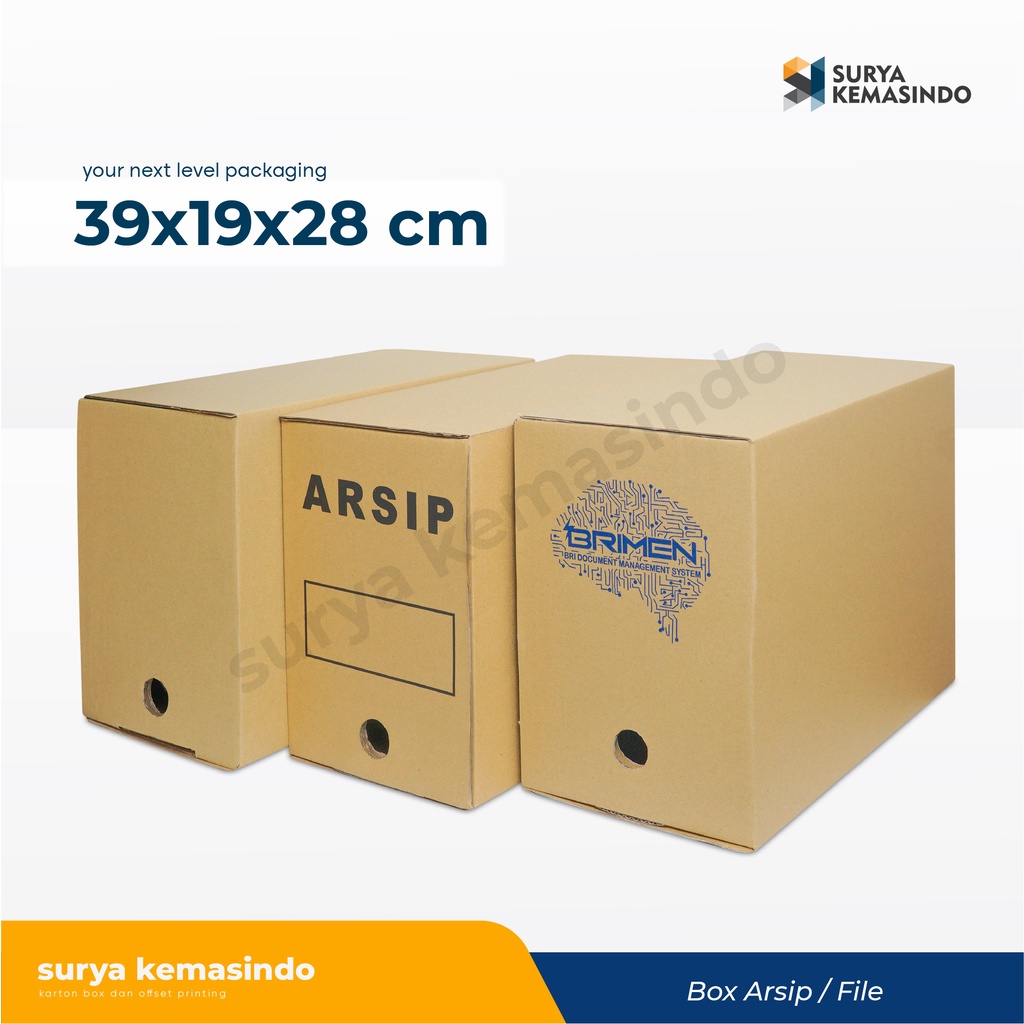 

Box File 39x19x28 cm Kardus/BRIMEN/Arsip/File/filebox/arsipbox/document