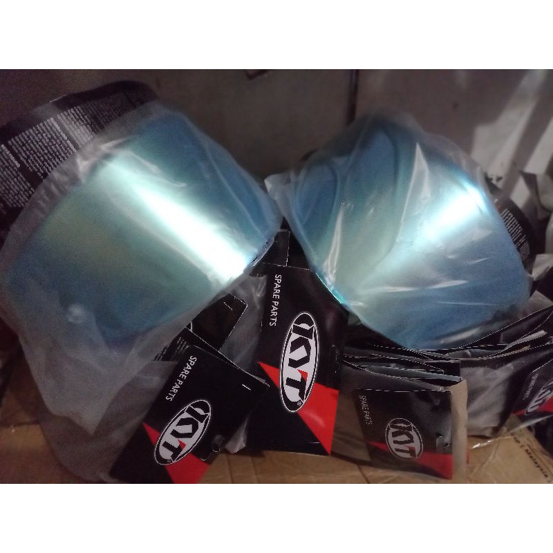visor tt course iridium flat sky blue original kyt | kaca tt course