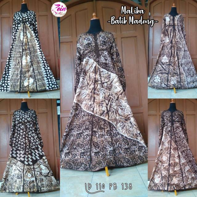 Gamis malika cap batik madong