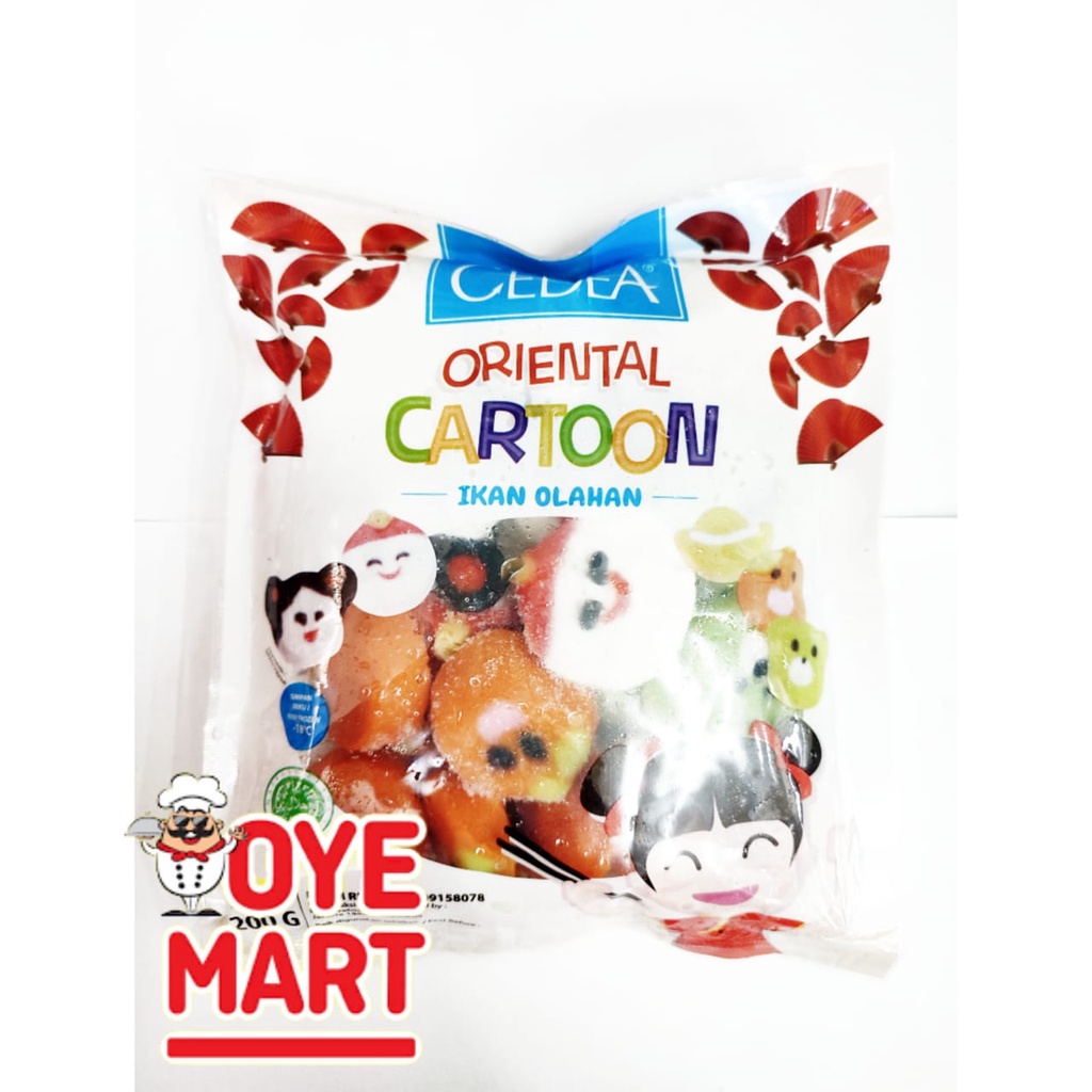 CEDEA ORIENTAL CARTOON 200GR IKAN OLAHAN BENTUK KARTUN ORIENTAL