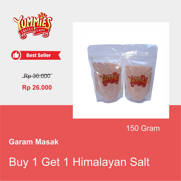 

BUY 1 GET 1 FREE GARAM MASAK ORGANIK HIMALAYAN HIMALAYAN PINK SALT