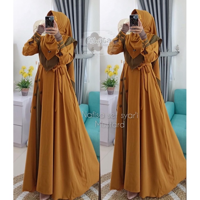 [ TERLARIS ] GAMIS PREMIUM ATHATA NAFISA SET
