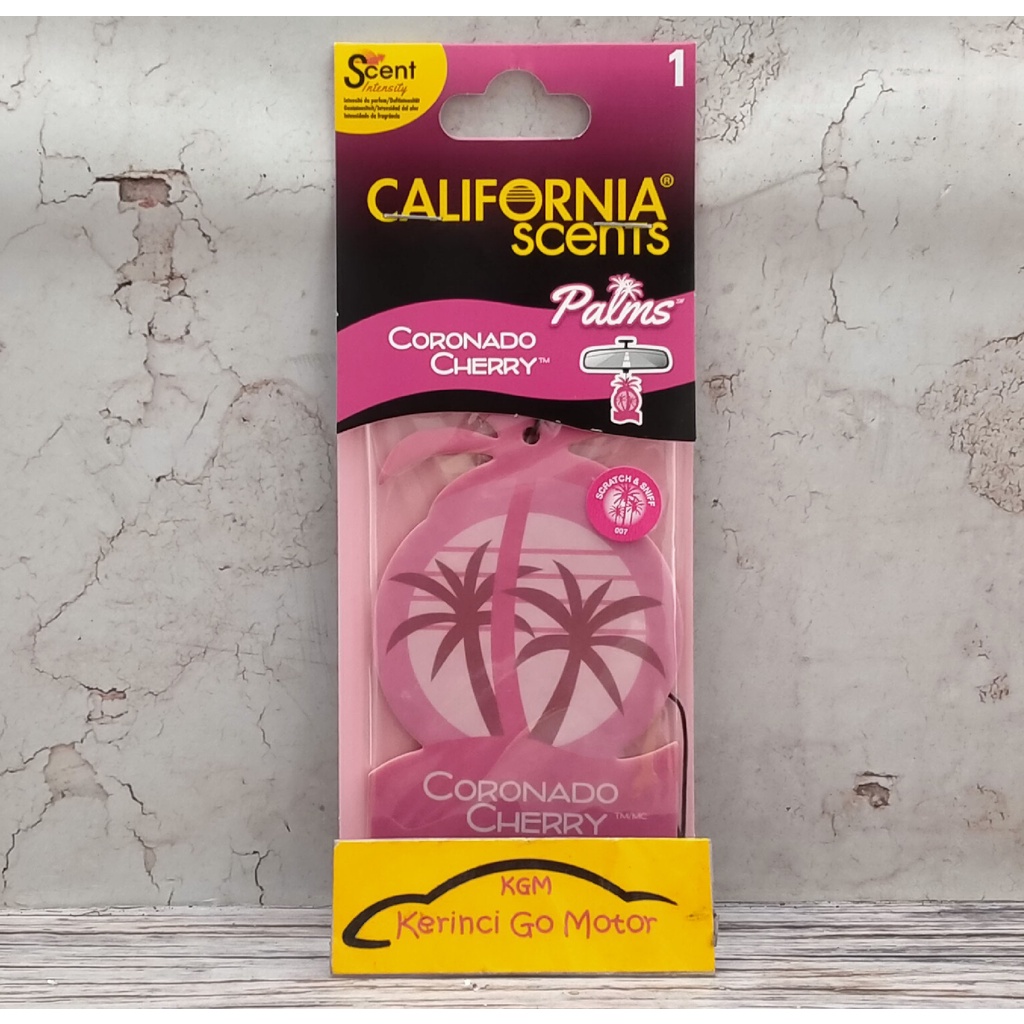 PEWANGI CALIFORNIA SCENTS PALMS PAPER CORONADO CHERRY PARFUM MOBIL