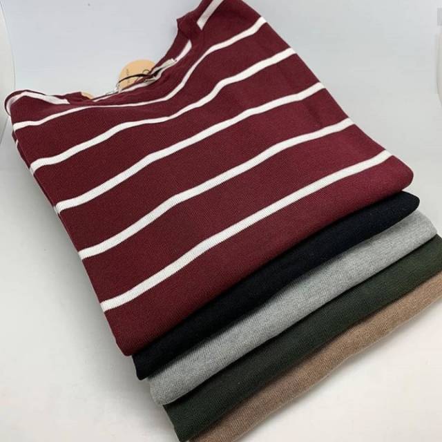 Stripes Cotton Sweater Heaven Lights