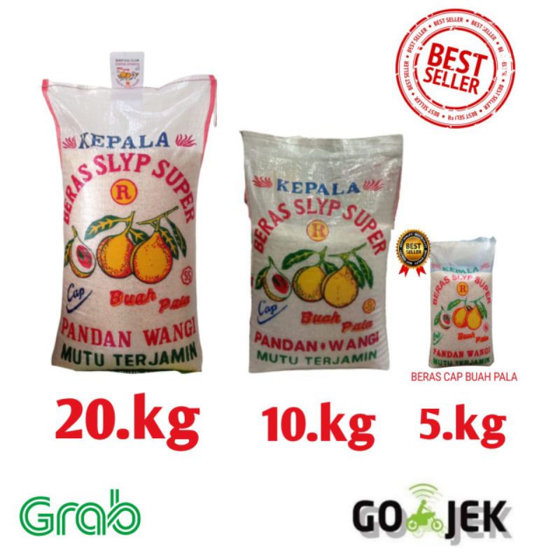 

BERAS premium PANDAN WANGI no 1 cap buah pala bes seller
