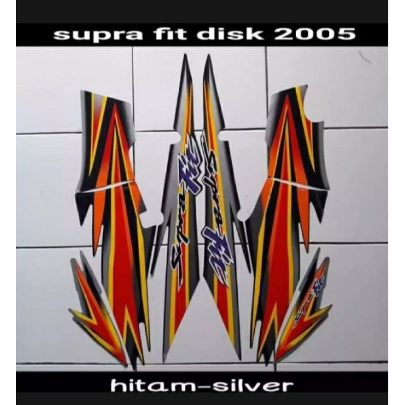striping Honda Supra fit lama tahun 2005