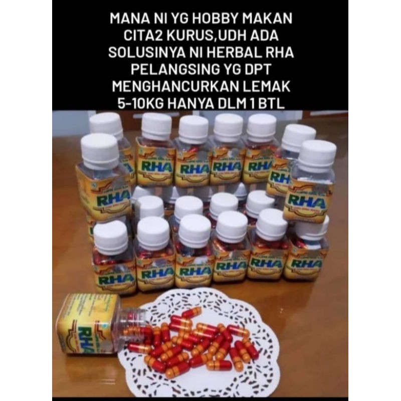 Obat diet RHA pelangsing herbal alami (BPOM)