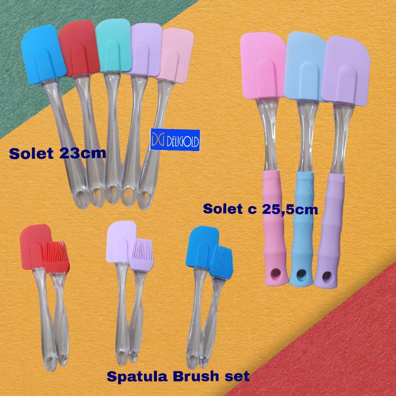 Kuas dan Solet Silicon set