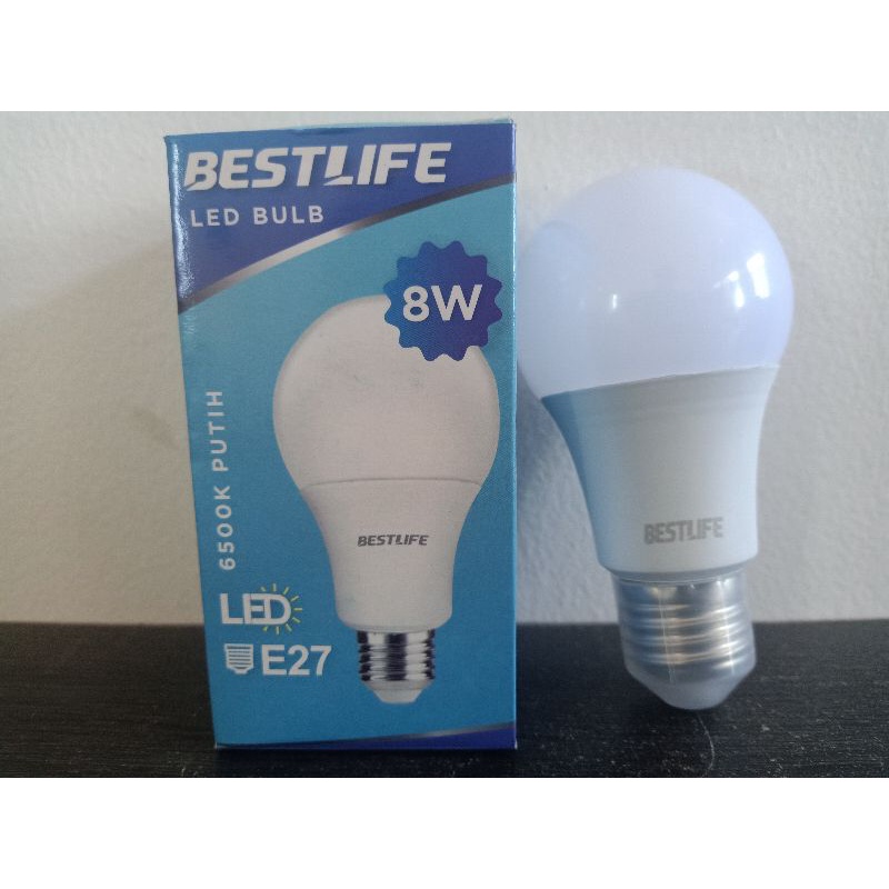 LAMPU BULB AMAN DIKIRIM BEST LIFE BOHLAM LED 8 WATT 6500K BESTLIFE BL-LED-BULB-8W-A60