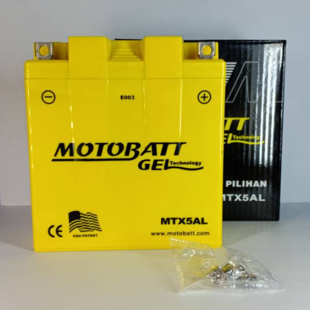 Aki motor yamaha mio smile motobatt MTX5AL accu kering GEL