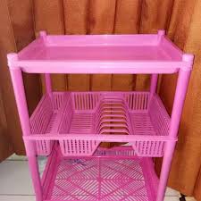 Rak Dapur Plastik 3 Susun Simple Modern