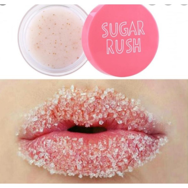 Emina Sugar Rush Lup Scrub Pelembab Bibir lip balm bibir