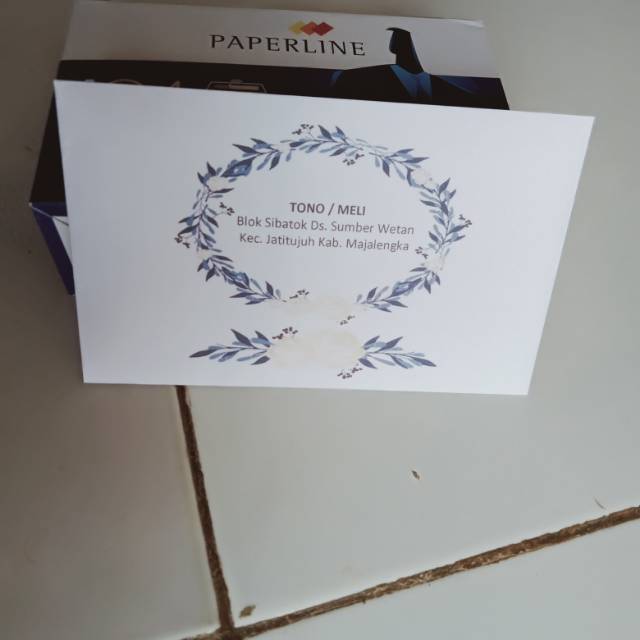 

Amplop nama paperline isi 100pcs