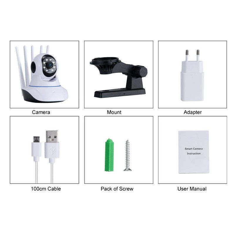 IP Camera Yoosee Wireless HD 1080P 5 Antena  Camera Cctv 5MP Wifi Monitor BaBy Night Vision