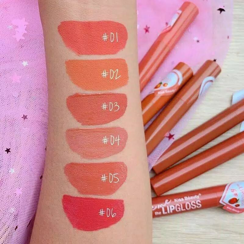 KISS BEAUTY LIP GLOSS LOVE ME HEART FRUIT