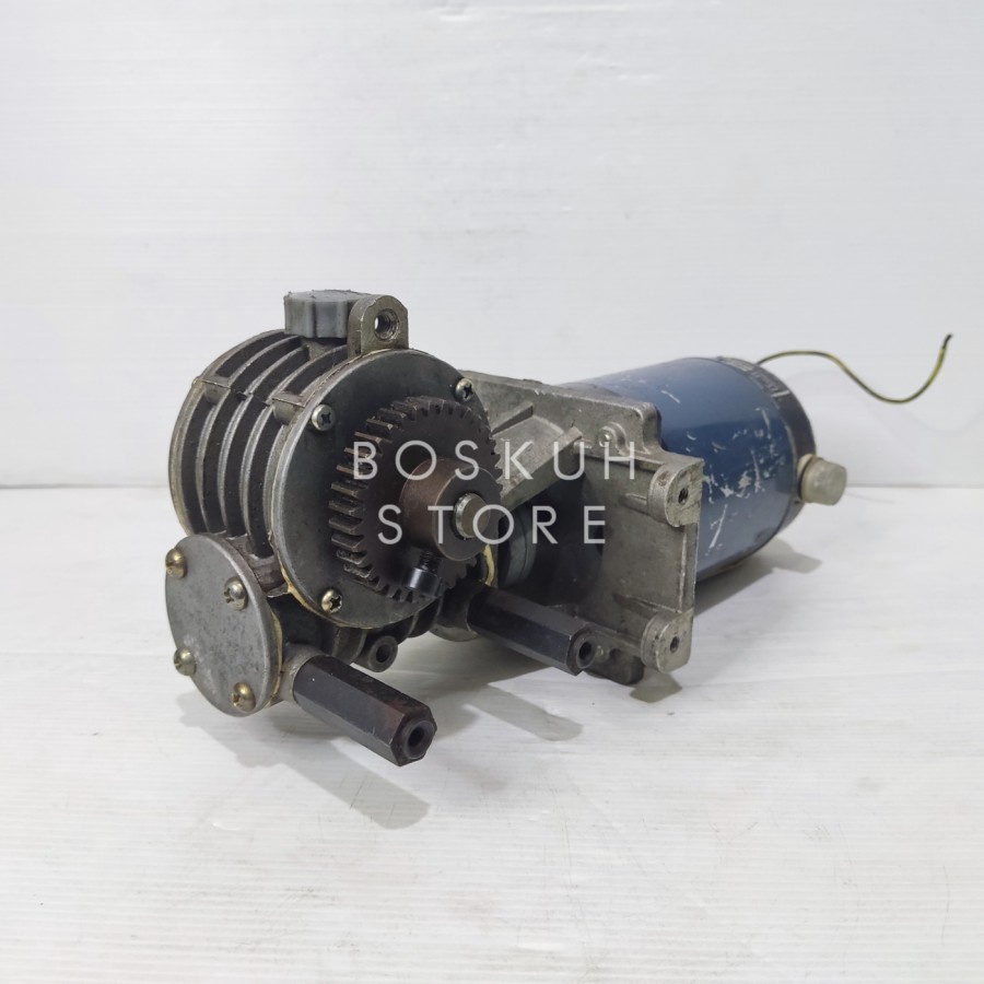 DINAMO MOTOR GEARBOX WORM 50W 220V DC 80 RPM