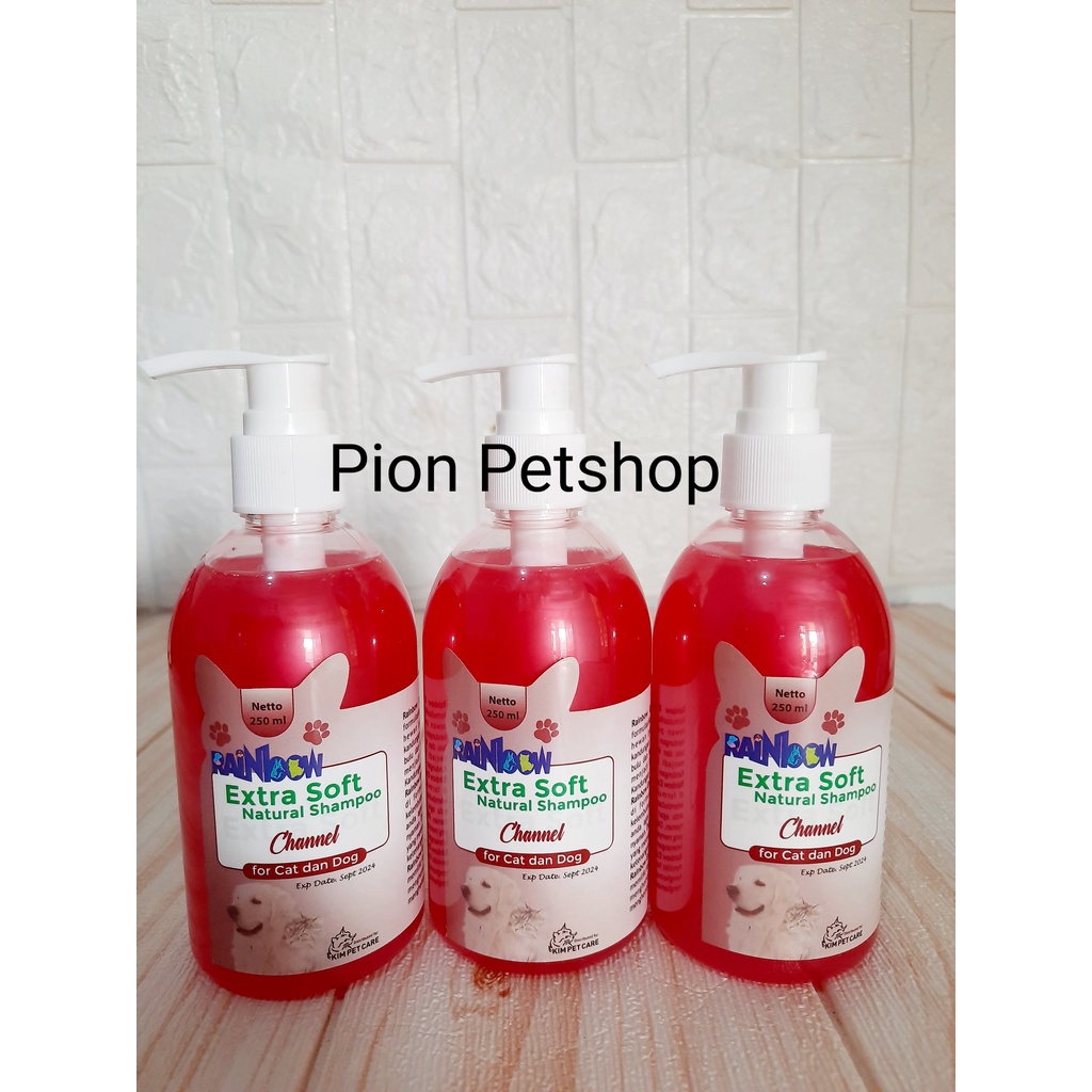 Rainbow Extra  Soft Natural Shampo For Cat and Dog 250ml Tutup Pump