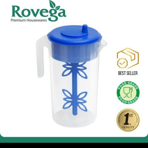 Rovega Premium Water Jug Teko Air Food Grade dengan Pengaduk WAJ-01 - Biru