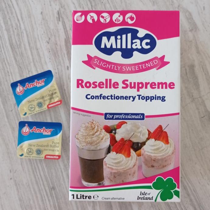 

(BISA COD) millac roselle supreme whipping whip cream 1 liter krim kocok