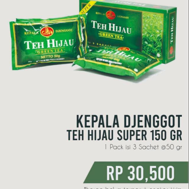 

Kepala jenggot super(daun)150gr