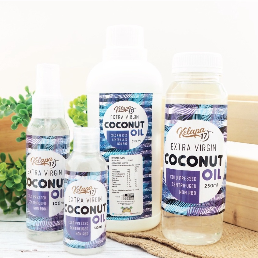 Kelapa 17, Extra Virgin Coconut Oil 510ml - Minyak Kelapa Murni