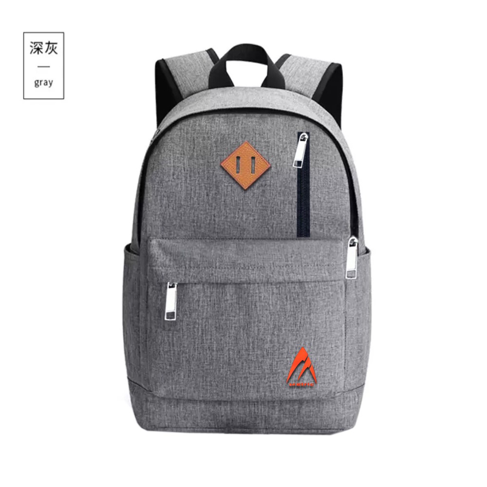 SHOPEE 6.6 SUPER SALE!! Tas Ransel Laptop Ac-1376 Tas Ransel Fashion Pria dan Wanita Backpack Distro Polos +Raincover- Grey