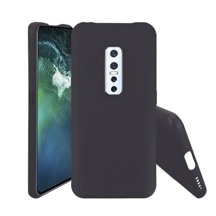 CASE VIVO V15 PRO VIVO V17 PRO VIVO V20 VIVO V20 SE SILIKON SOFTCASE SLIMMATTE AUTOFOKUS HITAM POLOS