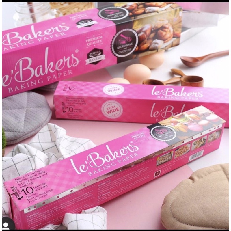 Le Bakers Baking Paper 30 cm Kertas Panggang Roti kertas minyak anti lengket