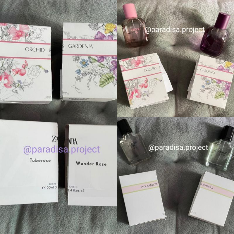 Parfum Zara Women 90ml 30ml 50ml SPLIT NO PAPERBAG (Pecahan dari Paket isi 2 90ml atau 30ml) Gardeni