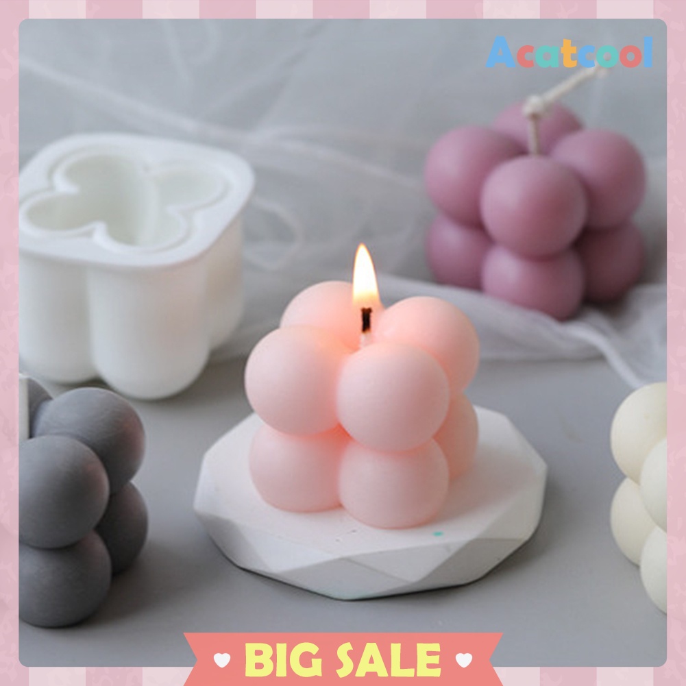 3D Silicone Aromatherapy Candle Mould DIY Handmade Soy Wax Mold Soap Form