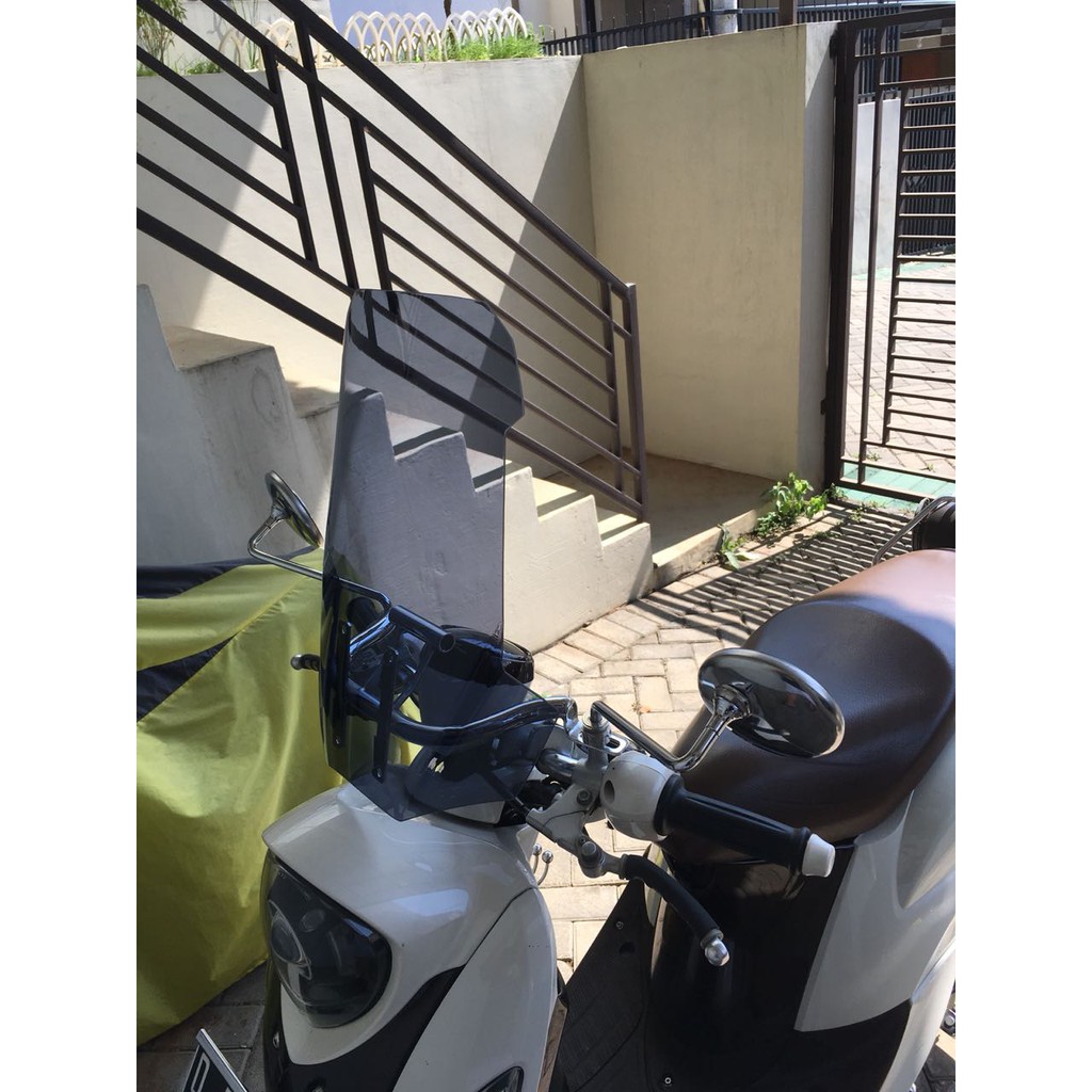 Visor Windshield Adventure Touring Yamaha Fino Honda Scoopy Semua Type Dan Tahun Shopee Indonesia