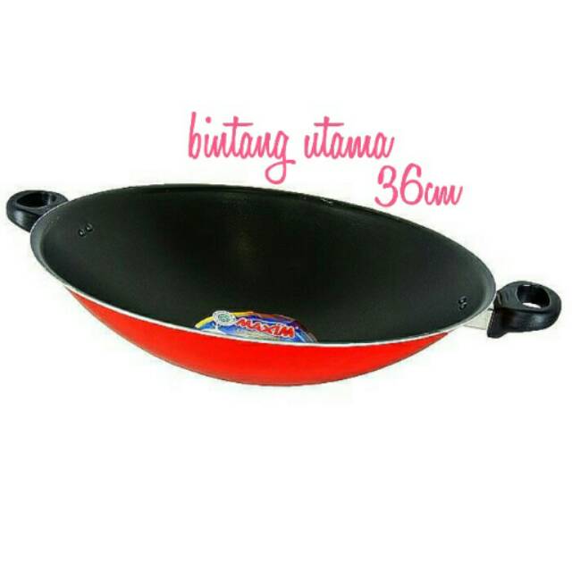Penggorengan teflon maxin 36cm/wajan anti lengket,kualitas bagus.
