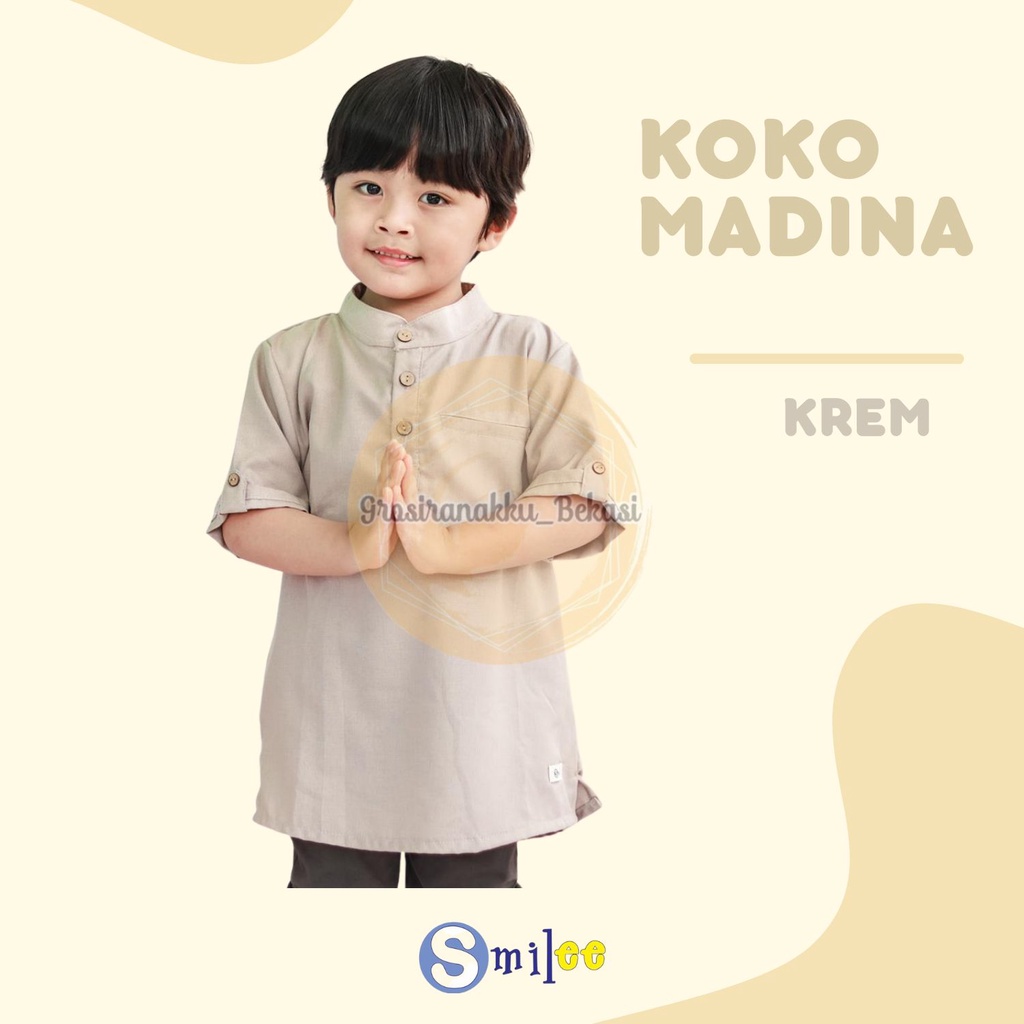 Koko Anak Madina Smilee Krem Size 1-5Th