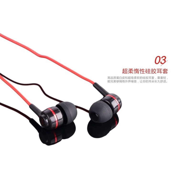 Earphones Headset In-ear Sound Cancel Mic Black/Silver