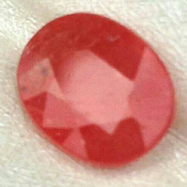 BATU SAFIR NATURAL ORANGE SAPPHIRE PADPARADSCHA ORIGINAL ASLI ALAM BERKWALITAS FULL LUSTER MANTUL