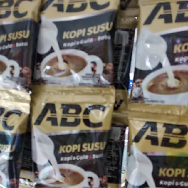 

Kopi ABC Susu ( kopi + gula + susu )