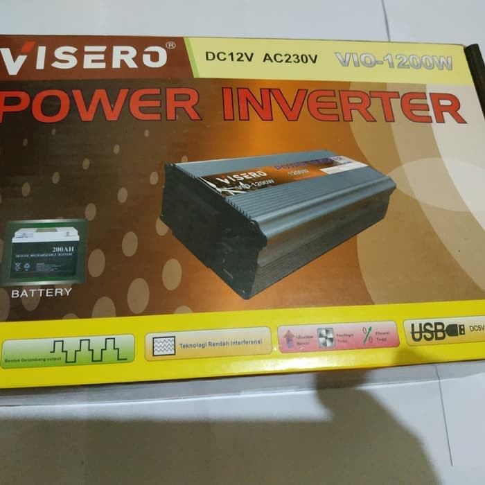 Power Led Inverter DC to AC 2000W 2000 Watt Visero LED VIO-2000W
