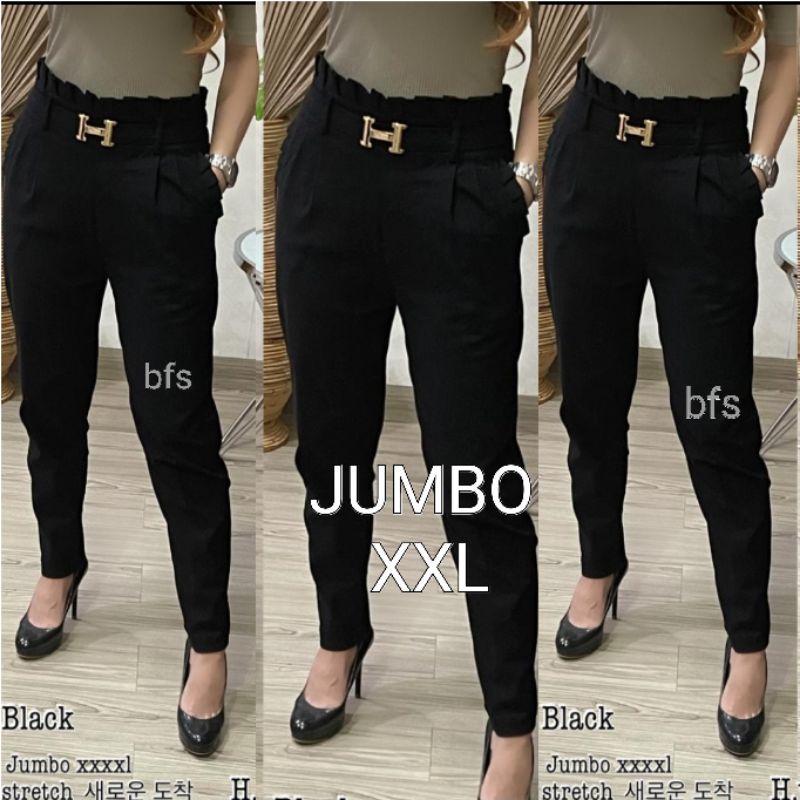 CELANA WANITA SOFT JEANS STRETCH IMPORT JUMBO 9213