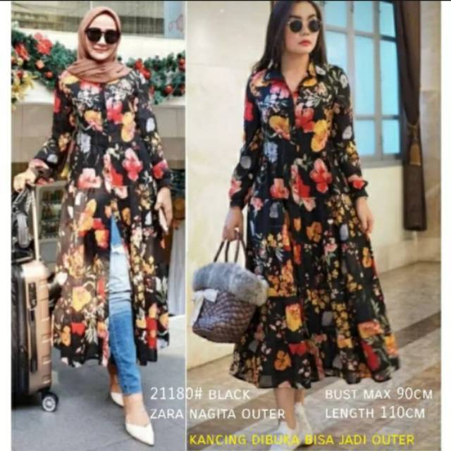 Dress 2in1 Zara nagita outer