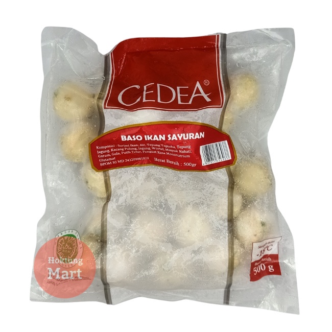 

Cedea Bakso Ikan Isi Sayuran 500Gr